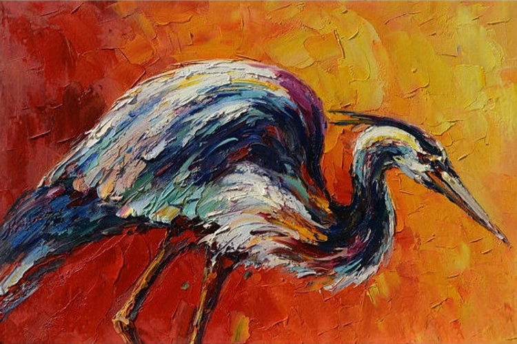 Top Skills Artist Handmade Animals Crane Oil Painting On Canvas 100% Hand-painted Crane Bird Oil Paintings For Living Room
Top Skills Artist Handmade Animals Crane Oil Painting On Canvas 100% Hand-painted Crane Bird Oil Paintings For Living Room