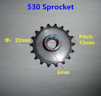 18 teeth sprocket, fit for 530 chain