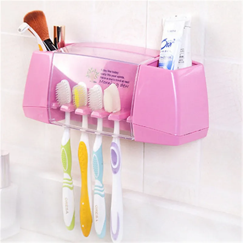 HOT Cute Multifunctional Toothbrush Holder Storage Box Bathroom Accessories Suction Hooks Tooth Brush Holder for Kids Family Set
HOT Cute Multifunctional Toothbrush Holder Storage Box Bathroom Accessories Suction Hooks Tooth Brush Holder for Kids Family Set
