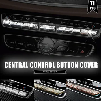 11pcs Diamond Style Center AC Buttons Cover Trim For Mercedes-Benz E Class W213 2017 & C Class W205 15-17 & GLC Class X205 16-17
11pcs Diamond Style Center AC Buttons Cover Trim For Mercedes-Benz E Class W213 2017 & C Class W205 15-17 & GLC Class X205 16-17