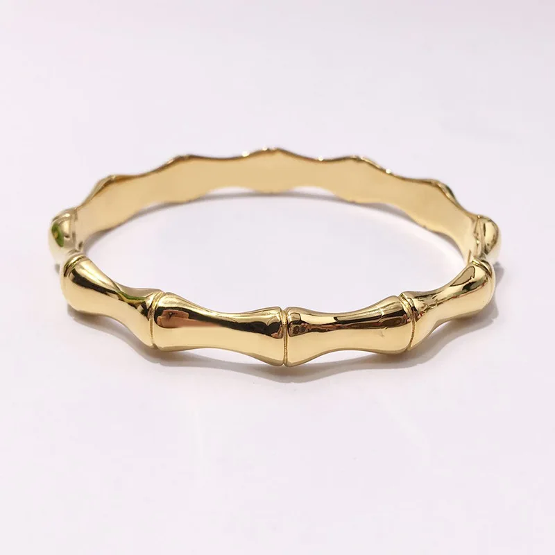 Classic Open Bangle Silver Rose Gold Color Mirror Polish Bamboo Stainless Steel Bracelets For Women Fashion Jewelry DJB039
Classic Open Bangle Silver Rose Gold Color Mirror Polish Bamboo Stainless Steel Bracelets For Women Fashion Jewelry DJB039