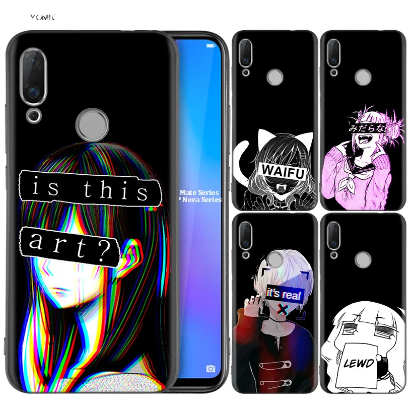 Silicone Coque Case for Huawei P30 P20 P10 P9 Mate 20 10 Lite Pro Nova 3i 4e 3E P Smart 2019 2018 Plus LEWD Sad Anime Aesthetic
Silicone Coque Case for Huawei P30 P20 P10 P9 Mate 20 10 Lite Pro Nova 3i 4e 3E P Smart 2019 2018 Plus LEWD Sad Anime Aesthetic