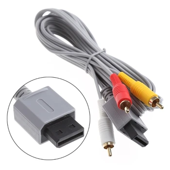 OOTDTY Audio Video AV Stereo 3 RCA Composite Cable 1.8M For Nintendo Wii Game Console
OOTDTY Audio Video AV Stereo 3 RCA Composite Cable 1.8M For Nintendo Wii Game Console
