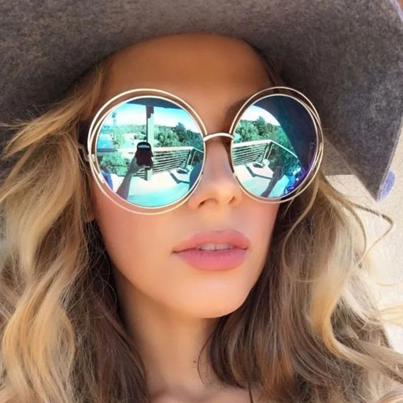 2019 New Round Oversized Sunglasses Women Brand Designer Big Circle Gradient Mirror Sun Glasses Female Metal Frame Cool Eyewear
2019 New Round Oversized Sunglasses Women Brand Designer Big Circle Gradient Mirror Sun Glasses Female Metal Frame Cool Eyewear