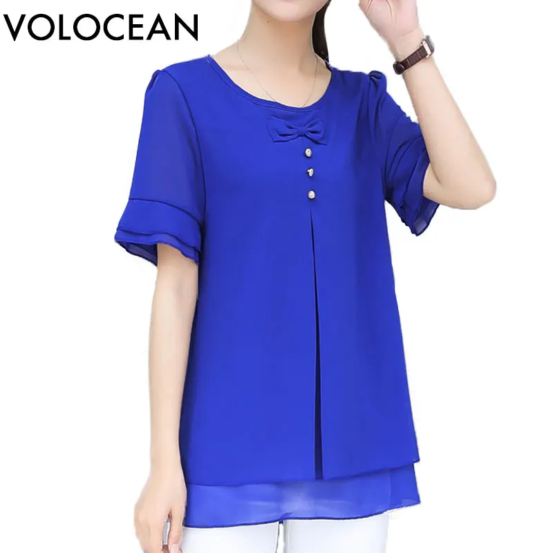 2019 VOLOCEAN Summer Chiffon Blouse Women Button Women's Shirt Bow Blouses Women Plus Size Loose Female Blouse
2019 VOLOCEAN Summer Chiffon Blouse Women Button Women's Shirt Bow Blouses Women Plus Size Loose Female Blouse