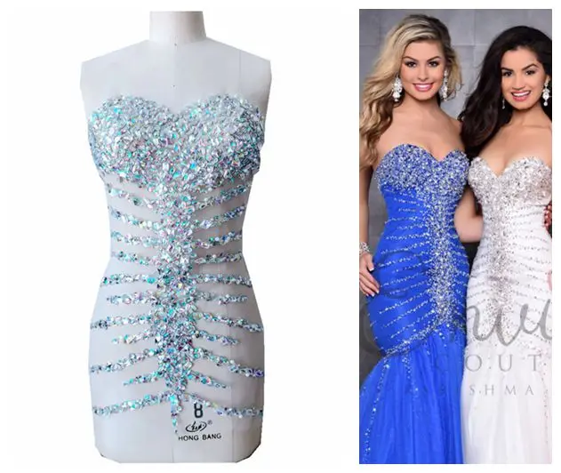 hand made clear AB colour sew on Rhinestones applique on mesh crystal patches trim 55*38cm for dress back
hand made clear AB colour sew on Rhinestones applique on mesh crystal patches trim 55*38cm for dress back