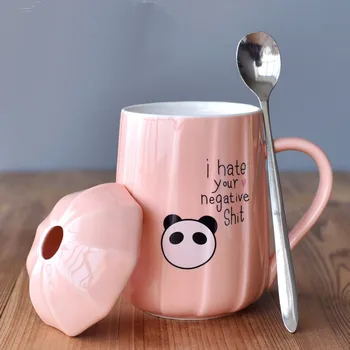 Cute cartoon ceramic milk cup Creative mushrooms panda animal cup 400 ML Small fresh cups
Cute cartoon ceramic milk cup Creative mushrooms panda animal cup 400 ML Small fresh cups