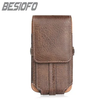 PU Leather Phone Case For Vivo X5 X6 X7 Y55 Y55S Stone Pattern Climbing Hook Loop Belt Pouch Cover Sport Bags Capa Bag