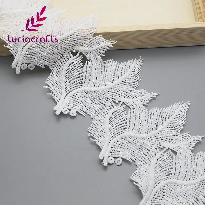 Lucia crafts 1y/5y 12cm White Embroidered Lace Fabric Trim Ribbons DIY Sewing Handmade Garment Craft Materials N0512
Lucia crafts 1y/5y 12cm White Embroidered Lace Fabric Trim Ribbons DIY Sewing Handmade Garment Craft Materials N0512