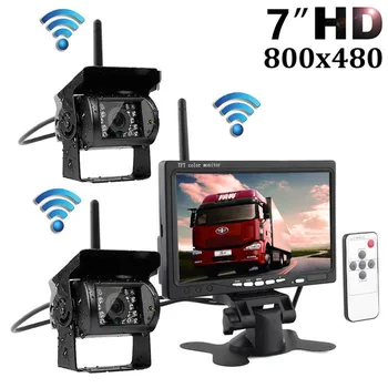Wireless HD 7" LCD Color TFT Monitor+ Night Vision Infrared Weatherproof Rearview Backup Rear View Camera 24V Truck Trailer Bus
Wireless HD 7" LCD Color TFT Monitor+ Night Vision Infrared Weatherproof Rearview Backup Rear View Camera 24V Truck Trailer Bus