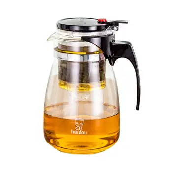 1000ML Large Capacity Teapot Tea Art Heat-Resistant Explosion-proof Kungfu Tea Art Glass Stainless Steel Filter Jug With Infuser
1000ML Large Capacity Teapot Tea Art Heat-Resistant Explosion-proof Kungfu Tea Art Glass Stainless Steel Filter Jug With Infuser