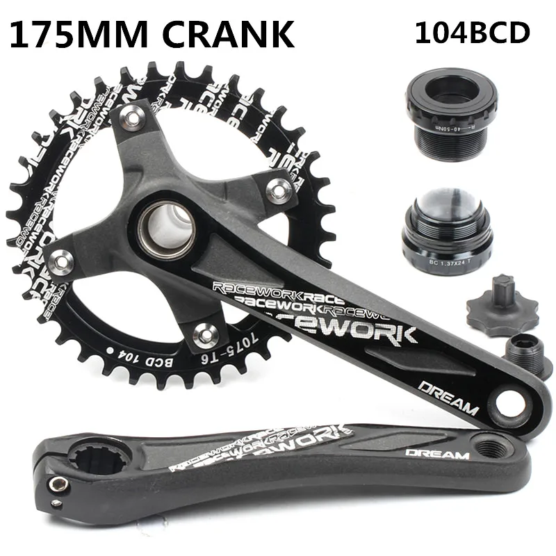 bicycle crank 104BCD MTB Bike Crankset Aluminum Alloy With Bottom Bicycle Crankset 175mm 32T 34T 36T 38T plate
bicycle crank 104BCD MTB Bike Crankset Aluminum Alloy With Bottom Bicycle Crankset 175mm 32T 34T 36T 38T plate