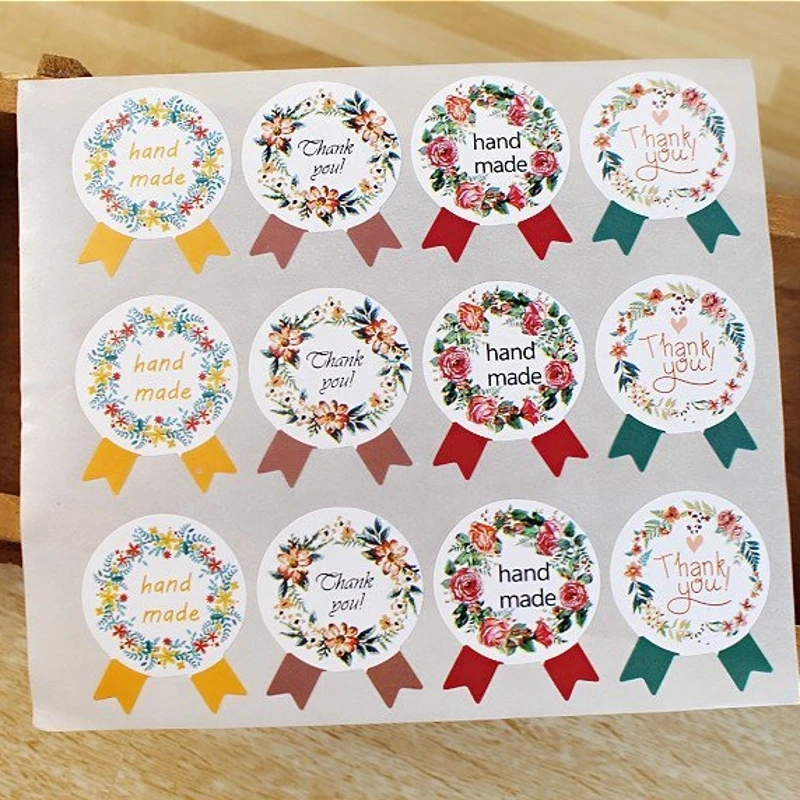 120Pcs Thank You Floral Badge Handmade Cake Packaging Sealing Label Kraft Sticker Baking DIY Work Gift Box Stickers M1113
120Pcs Thank You Floral Badge Handmade Cake Packaging Sealing Label Kraft Sticker Baking DIY Work Gift Box Stickers M1113