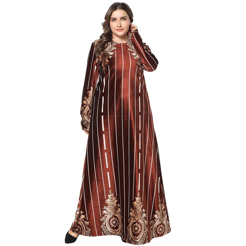 Muslim women long sleeves velvet embroidery Dubai Wine Dress maxi abaya jalabiya islamic women clothing 7493#
Muslim women long sleeves velvet embroidery Dubai Wine Dress maxi abaya jalabiya islamic women clothing 7493#