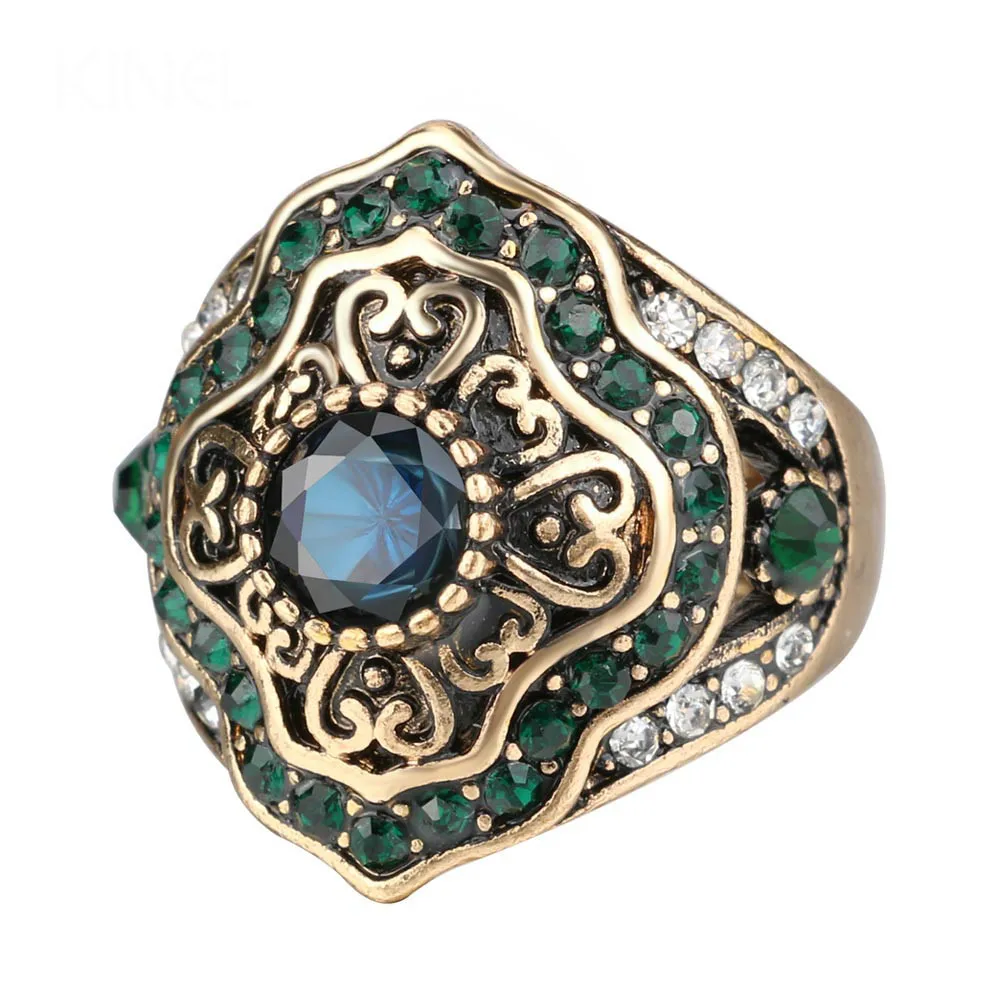 Gulkina Classic Antique Crystal Ring Cubic Zirconia Resin Gold Rings Female Fashion Bohemian Rings Christmas Gift
Gulkina Classic Antique Crystal Ring Cubic Zirconia Resin Gold Rings Female Fashion Bohemian Rings Christmas Gift