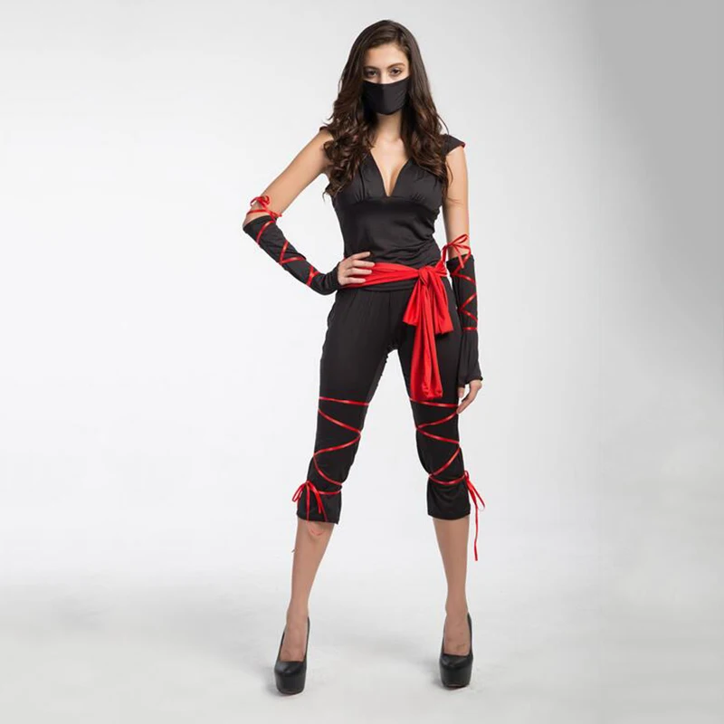 VASHEJIANG Ninja Costume Assassin Cosplay with Mask Black Halloween Costumes for Women Adult Sexy Anime Ninja Costume Uniform
VASHEJIANG Ninja Costume Assassin Cosplay with Mask Black Halloween Costumes for Women Adult Sexy Anime Ninja Costume Uniform