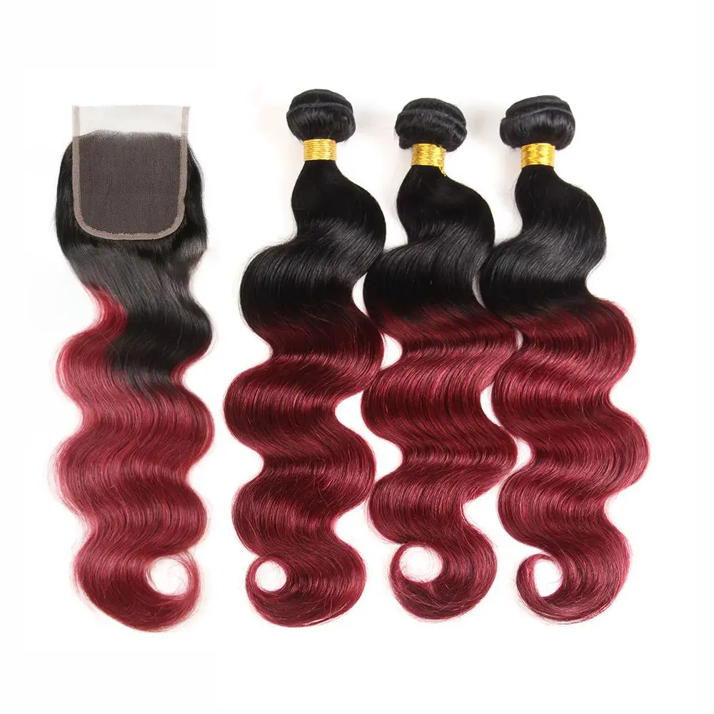 1b99J Ombre Body Wave Bundles With Closure Brazilian Hair Weave Bundles Remy Human Hair Extensions Burgundy Bundles With Closure
1b99J Ombre Body Wave Bundles With Closure Brazilian Hair Weave Bundles Remy Human Hair Extensions Burgundy Bundles With Closure