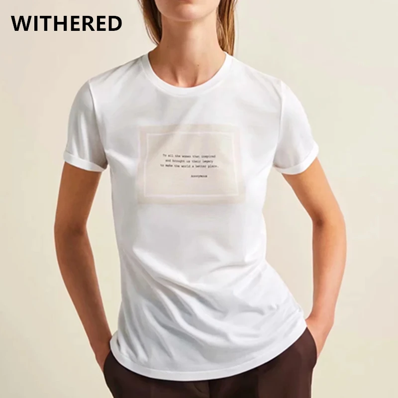 Withered england urban simple office lady letter printing o-neck t shirt women harajuku tshirt camisetas verano mujer 2019
Withered england urban simple office lady letter printing o-neck t shirt women harajuku tshirt camisetas verano mujer 2019