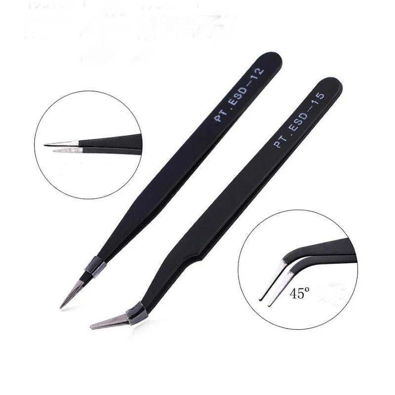 1pcs Tweezers 2 Style Straight/Curved(45°) Tweezer For Nail Art Eyelash Extension High Precision Stainless Steel Nail Equipment
1pcs Tweezers 2 Style Straight/Curved(45°) Tweezer For Nail Art Eyelash Extension High Precision Stainless Steel Nail Equipment