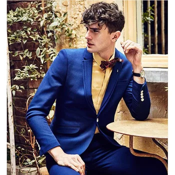 Latest Coat Pant Designs Blue Formal Men Suit Skinny Prom Blazer Masculino Gentle Marriage Groom Jacket Custom Tuxedo 2 Piece
Latest Coat Pant Designs Blue Formal Men Suit Skinny Prom Blazer Masculino Gentle Marriage Groom Jacket Custom Tuxedo 2 Piece