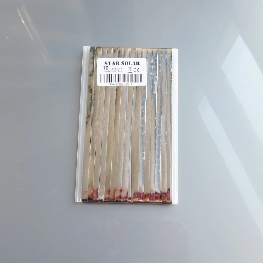 10Meter 33FT Bus Bar wire 5.0x0.2mm PV Ribbon Tabbing wire for DIY Solar cells Panel
10Meter 33FT Bus Bar wire 5.0x0.2mm PV Ribbon Tabbing wire for DIY Solar cells Panel