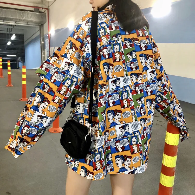 2019 Sping New High Quality Japanese Harajuku Ulzzang Shirt Loose Contrast Color Casual Long Sleeve Women's Shirt
2019 Sping New High Quality Japanese Harajuku Ulzzang Shirt Loose Contrast Color Casual Long Sleeve Women's Shirt