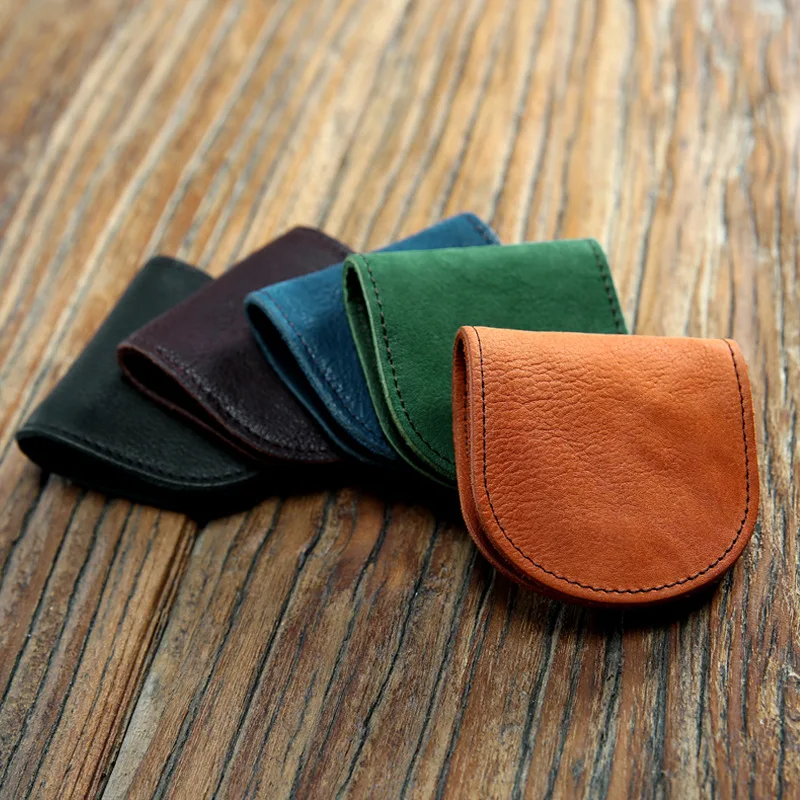 Small Coin Wallet Handmade Retro Leather Fold Coin Purses Change Pocket Hasp Soft Cowhide Mini Hasp Solid Coin Pouch Wholesale
Small Coin Wallet Handmade Retro Leather Fold Coin Purses Change Pocket Hasp Soft Cowhide Mini Hasp Solid Coin Pouch Wholesale