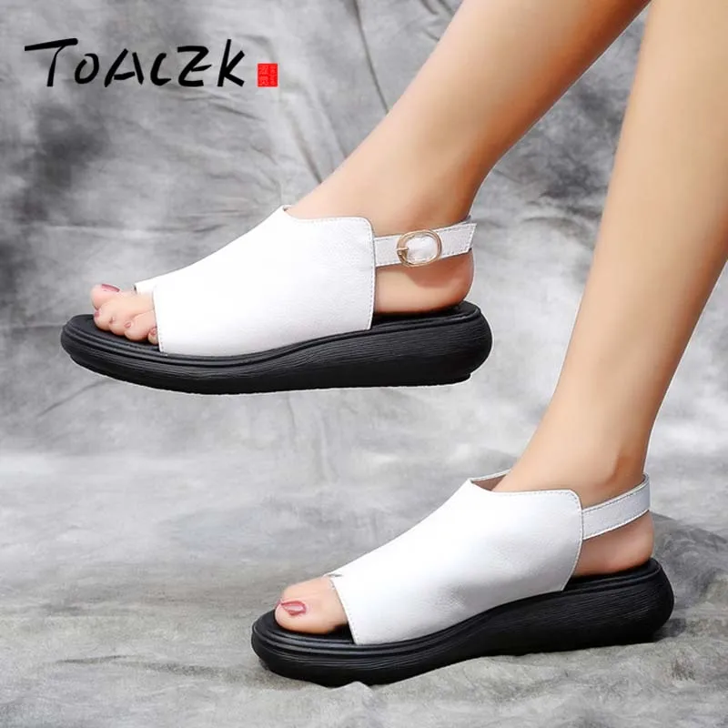 Genuine Leather Women Sandals 2019 Retro Black Summer Shoes 6CM Wedges Heels Sandals Soft Leather Women Shoes Handmade
Genuine Leather Women Sandals 2019 Retro Black Summer Shoes 6CM Wedges Heels Sandals Soft Leather Women Shoes Handmade