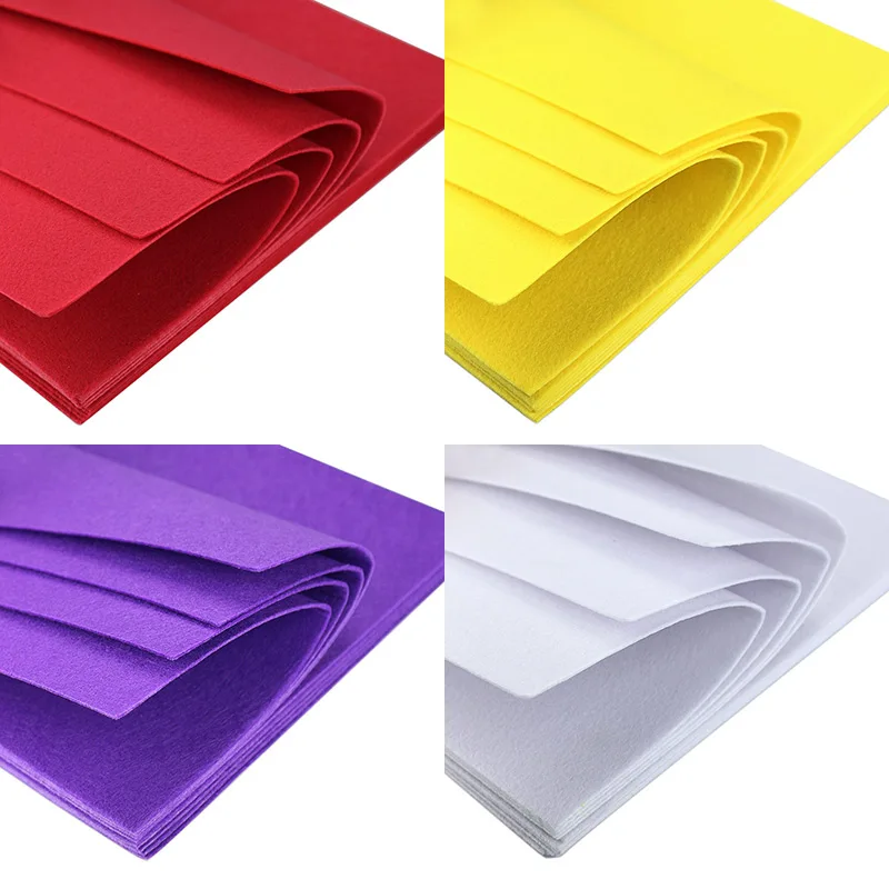 2MM Thick Felts Solid Color Handmade Felt Fabric 30X30CM for Kindergarten Manual Work DIY Christmas Tree Dolls Cloth 1 Sheet
2MM Thick Felts Solid Color Handmade Felt Fabric 30X30CM for Kindergarten Manual Work DIY Christmas Tree Dolls Cloth 1 Sheet