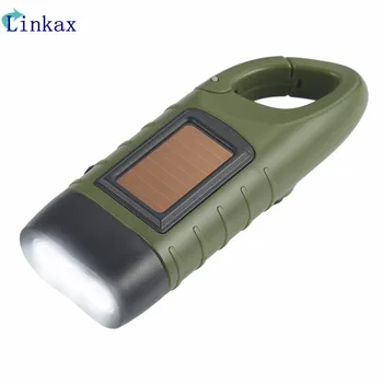 Solar Hand Crank Dynamo Solar Powered Rechargeable LED Camping Emergency Flashlight Torch Night Cycling Self Defense
Solar Hand Crank Dynamo Solar Powered Rechargeable LED Camping Emergency Flashlight Torch Night Cycling Self Defense
