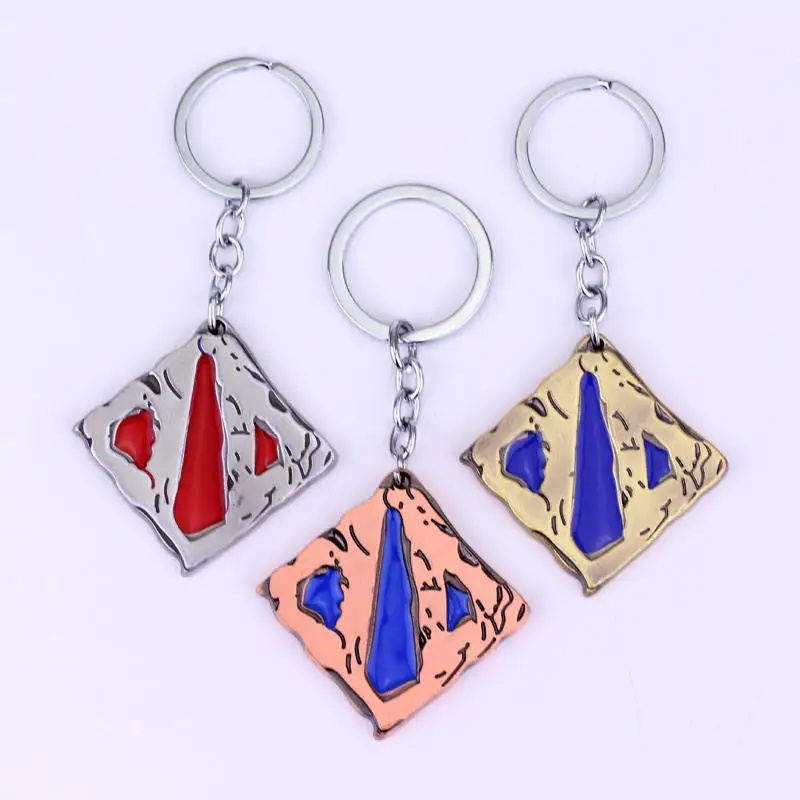 dongsheng New Accessories DOTA 2 Logo Metal Pendant Keychains Key Chain Ring Keyring Cosplay Jewelry for Women Men -50 | Украшения и