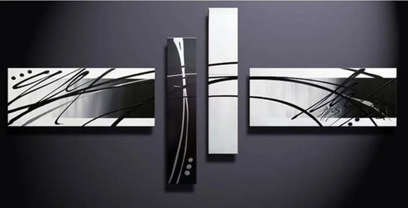 4 Piece Pictures Hand-painted Abstract Black White Graffiti Lines Oil Painting Handmade Home Decor Canvas Paintings Wall Art Set
4 Piece Pictures Hand-painted Abstract Black White Graffiti Lines Oil Painting Handmade Home Decor Canvas Paintings Wall Art Set