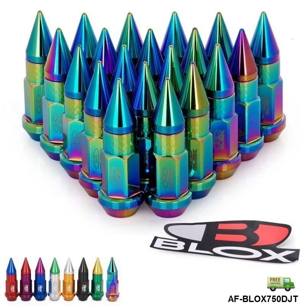 Blox Wheel Nuts 20Pcs P1.5/1.25 L=50MM Extended Tuner Wheels Rims Lug Nuts With Spikes Spear tip Jdm AF-BLOX750DJT-FS
Blox Wheel Nuts 20Pcs P1.5/1.25 L=50MM Extended Tuner Wheels Rims Lug Nuts With Spikes Spear tip Jdm AF-BLOX750DJT-FS