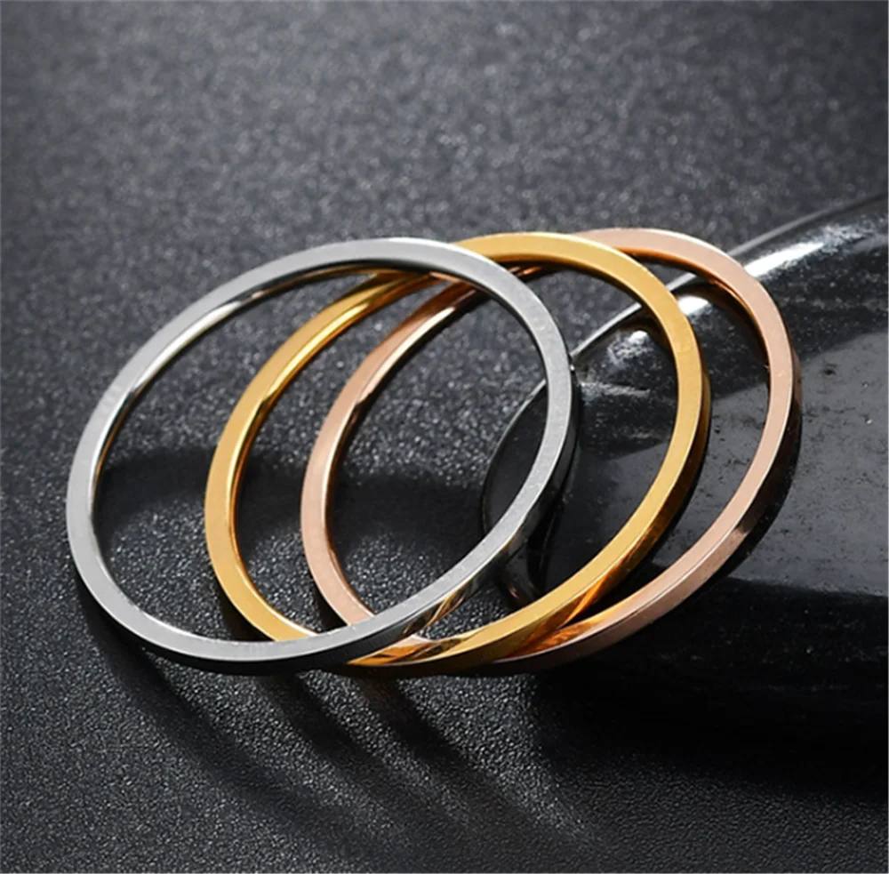 1MM Thin Titanium Steel Silver-color Couple Ring Simple Fashion Rose Gold Finger Ring For Women And Men Mens Gifts
1MM Thin Titanium Steel Silver-color Couple Ring Simple Fashion Rose Gold Finger Ring For Women And Men Mens Gifts