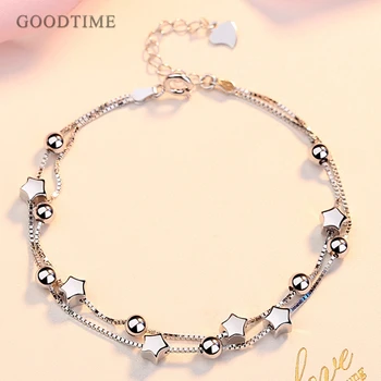Fashion Bracelet 925 Sterling Silver Bracelet Star Shape Bracelet Birthday Present Jewelry Charm Bracelets Gift For Women Party
Fashion Bracelet 925 Sterling Silver Bracelet Star Shape Bracelet Birthday Present Jewelry Charm Bracelets Gift For Women Party