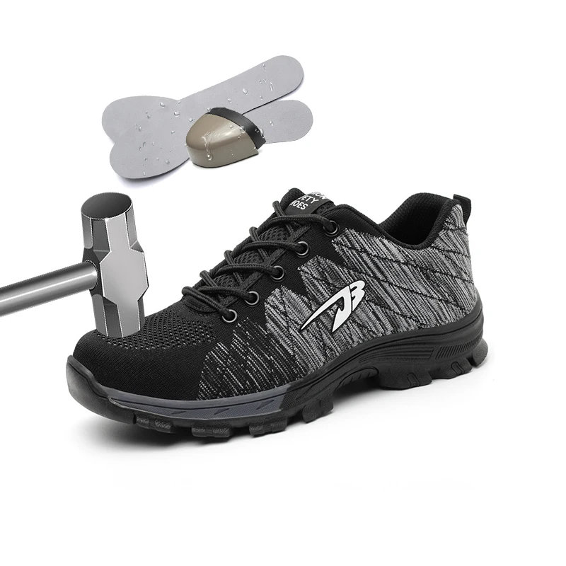 Men's Shoe Safety Boots Flying Weaving Breathable Steel Toe Work Construction Work Shoe Puncture Proof High Quality Hiking Shoe
Men's Shoe Safety Boots Flying Weaving Breathable Steel Toe Work Construction Work Shoe Puncture Proof High Quality Hiking Shoe