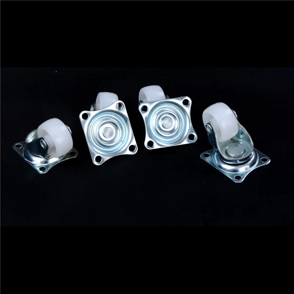4pcs 1" Wheels Castor 10kg Universal Swivel Casters White PP Nylon Roller Wheel Hot sale
4pcs 1" Wheels Castor 10kg Universal Swivel Casters White PP Nylon Roller Wheel Hot sale
