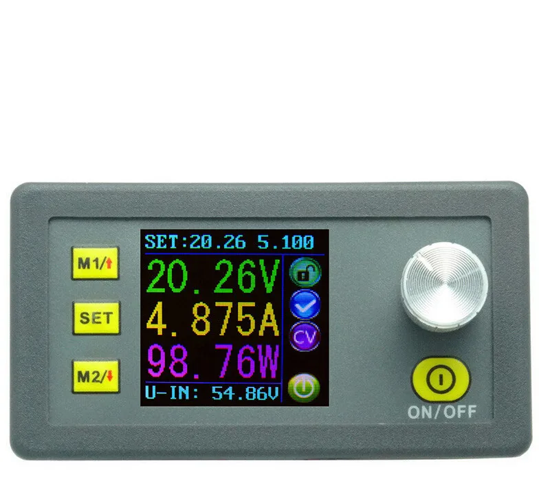 DP50V5A Constant Voltage tester Current meter LCD Display Voltmeter Step-down Programmable Power Supply Module Ammeter
DP50V5A Constant Voltage tester Current meter LCD Display Voltmeter Step-down Programmable Power Supply Module Ammeter