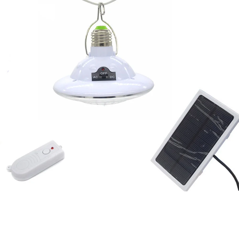 E27 22LEDs Solar Panel LED Bulb Dimmable Lamp with Remote controller AC / DC Power Switch Portable lights for Camping
E27 22LEDs Solar Panel LED Bulb Dimmable Lamp with Remote controller AC / DC Power Switch Portable lights for Camping