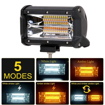 STROBE FLASH LED WORK LIGHT DUAL COLOR FLASHING INDICATOR 12V 24V 5'' CAR TRUCK SUV BOAT ATV 4X4 4WD TRAILER PICKUP DRIVING LAMP
STROBE FLASH LED WORK LIGHT DUAL COLOR FLASHING INDICATOR 12V 24V 5'' CAR TRUCK SUV BOAT ATV 4X4 4WD TRAILER PICKUP DRIVING LAMP