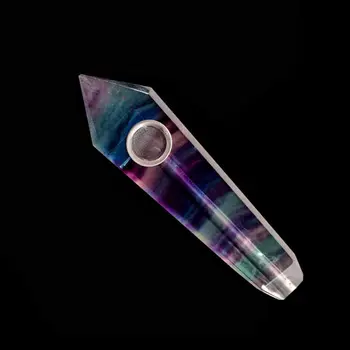 high quality natural rainbow fluorite smoking pipe rock quartz crystal wand rieki healing point carb hole for gifts
high quality natural rainbow fluorite smoking pipe rock quartz crystal wand rieki healing point carb hole for gifts