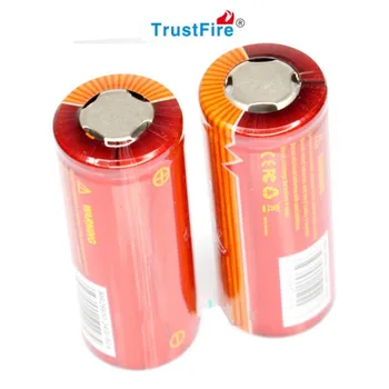 2pcs TrustFire 26650 3.7V 45A 4200mAh Rechargeable Li-ion Battery with Safety Relief Valve for LED Flashlight Headlamp
2pcs TrustFire 26650 3.7V 45A 4200mAh Rechargeable Li-ion Battery with Safety Relief Valve for LED Flashlight Headlamp