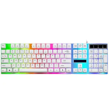 LED Rainbow Color Backlight Adjustable Gaming Game USB Wired Keyboard Mouse Set Mechanical Keyboard Com Fio PC Gamer
LED Rainbow Color Backlight Adjustable Gaming Game USB Wired Keyboard Mouse Set Mechanical Keyboard Com Fio PC Gamer