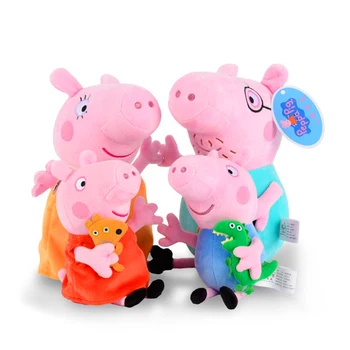 Original 4Pcs Peppa George Pig 30/19cm Stuffed Plush Toy Mother Father Pig Doll Birthday New Year 2018 Gift Toy For Girl Kids
Original 4Pcs Peppa George Pig 30/19cm Stuffed Plush Toy Mother Father Pig Doll Birthday New Year 2018 Gift Toy For Girl Kids