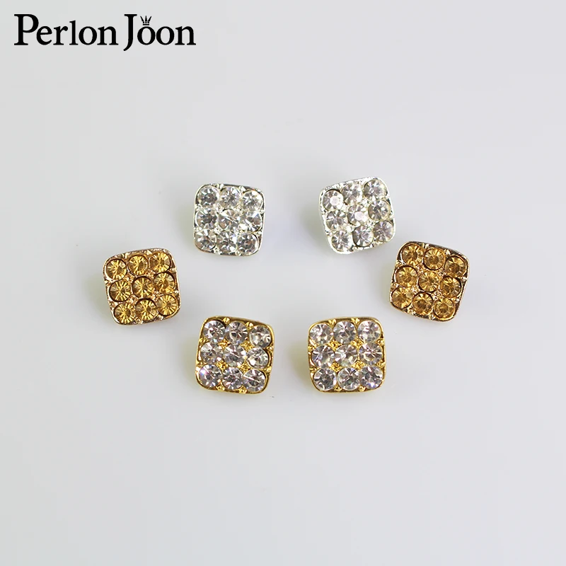 10PCS 12mm Square Rhinestone Button Plating Gold and Silver Crystal Clothing Button Decoration Clothing Button Accessories NK038
10PCS 12mm Square Rhinestone Button Plating Gold and Silver Crystal Clothing Button Decoration Clothing Button Accessories NK038