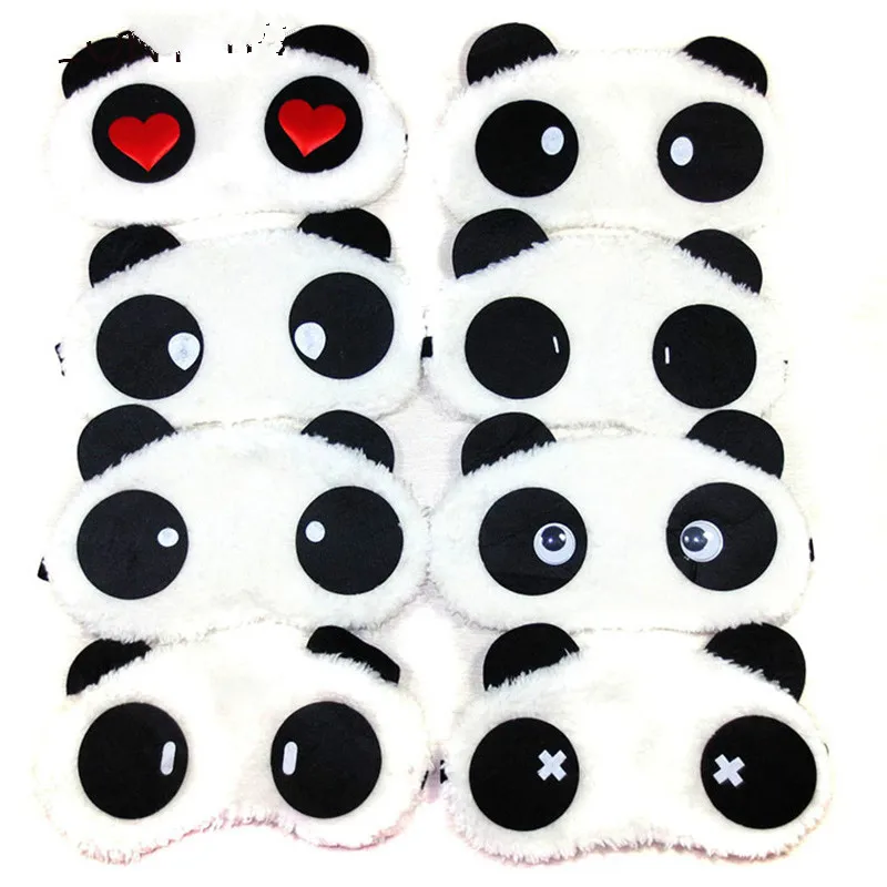 Новая Милая белая маска глаза панды для век затеняющие хлопковые очки сна глаз