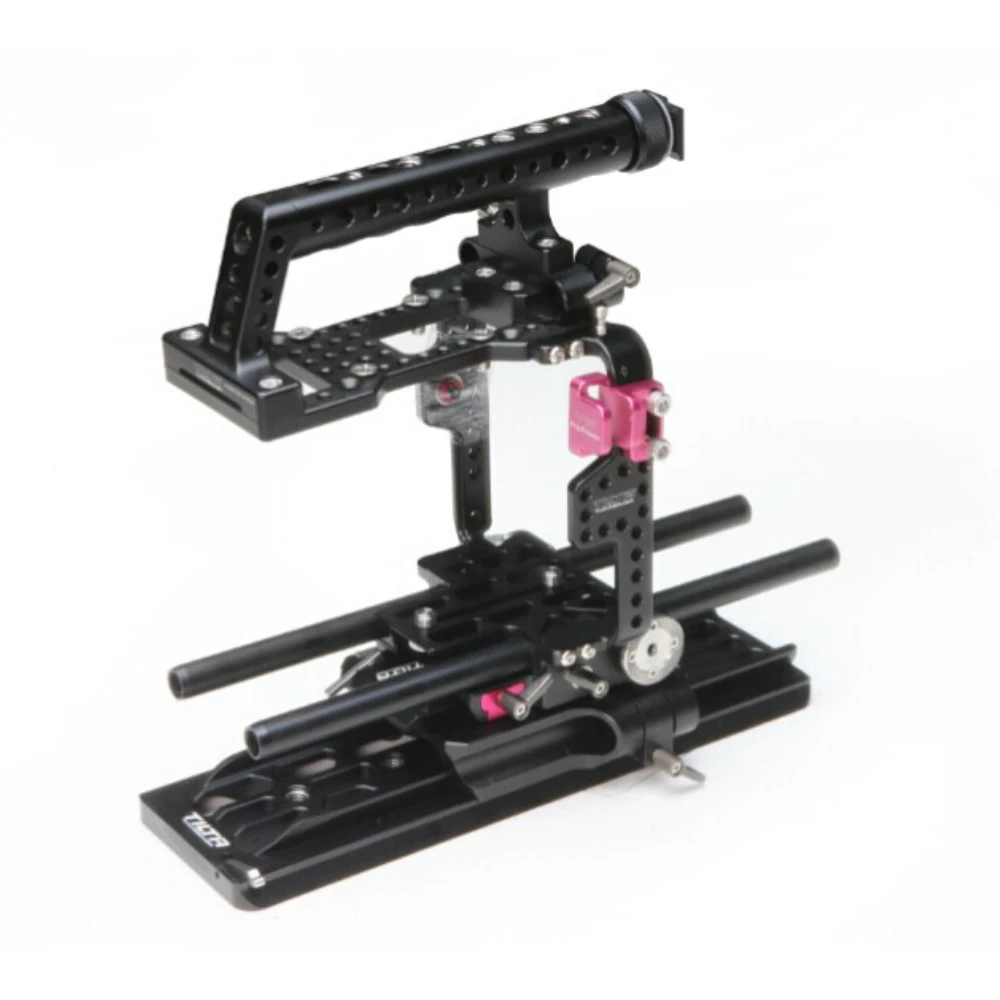 Tilta Pro Rig Support Cage for Sony F5/F55 Camera Basic rig TT-F5-01 Cage Baseplate
Tilta Pro Rig Support Cage for Sony F5/F55 Camera Basic rig TT-F5-01 Cage Baseplate