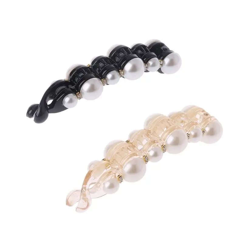 Lady Banana Hair Clips Black Imitation Pearl Hairpin Hair Holder For Women Headwear
Lady Banana Hair Clips Black Imitation Pearl Hairpin Hair Holder For Women Headwear