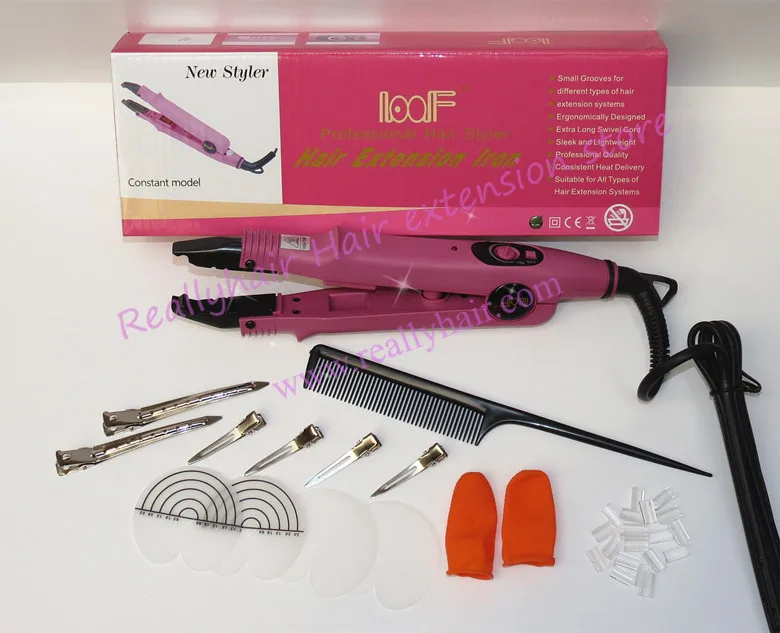Free shipping Pink Loof Hair Extension Fusion Iron L-611-Control Hair Extension Tool Kits
Free shipping Pink Loof Hair Extension Fusion Iron L-611-Control Hair Extension Tool Kits
