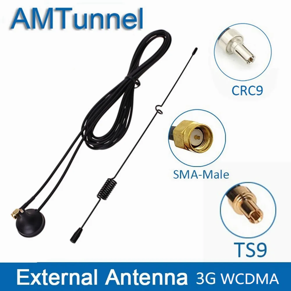 

3G antenna 7dBi modem external antenna 1920-2170Mhz SMA CRC9 TS9 connector with 3M cable for Huawei ZTE router USB dongle